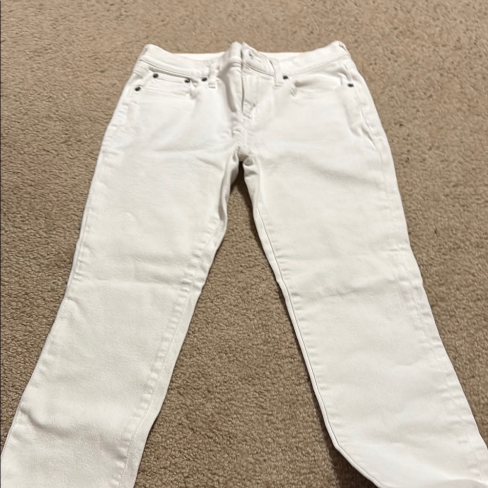 J. Crew White Straight Leg Jeans Fashion Forward